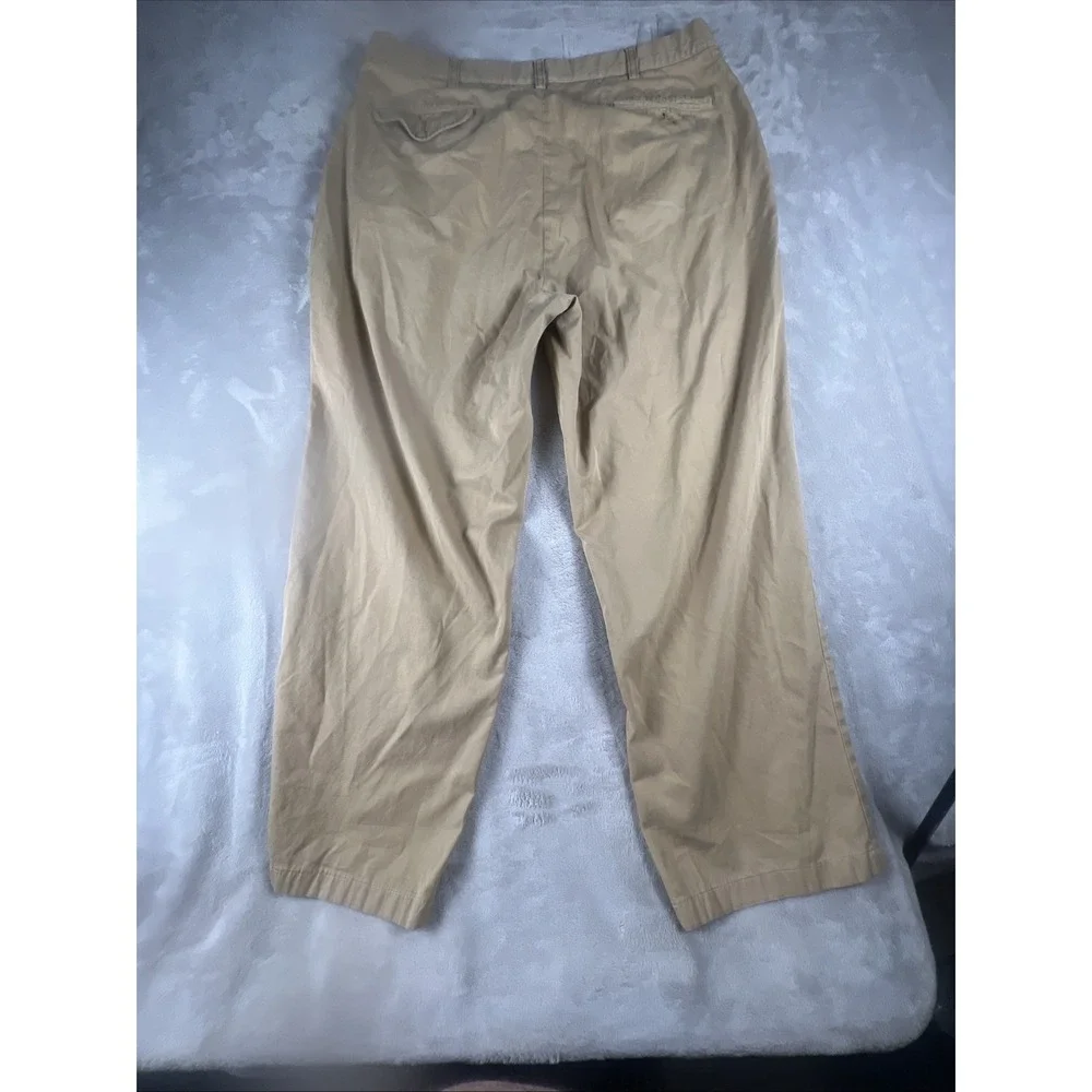 Vintage Polo Ralph Lauren Pants Mens 35/30 Khaki Andrew Tan Double Pleated Chino